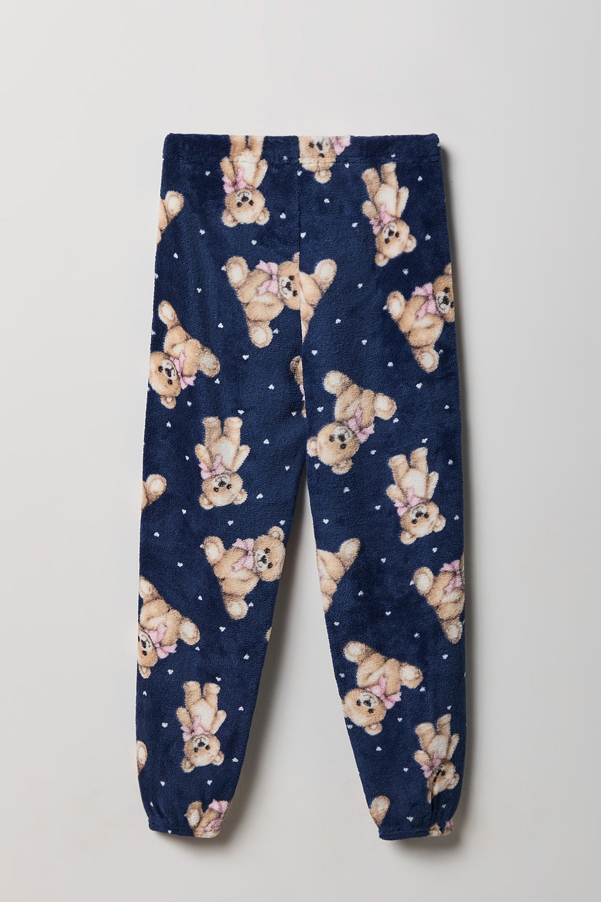 Vue alternative 5. Ensemble pyjama avec t-shirt imprimé et pantalon en peluche pour fille