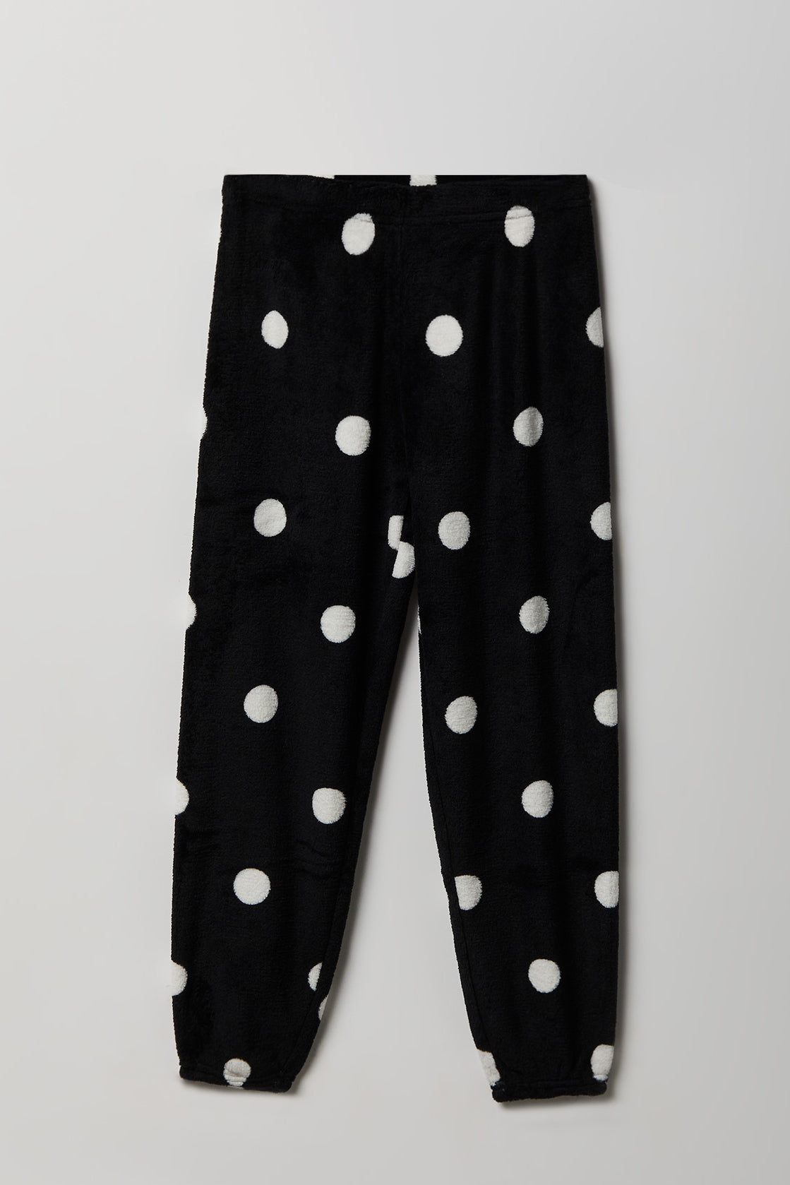 Girls Plush Pajama Pant - Black