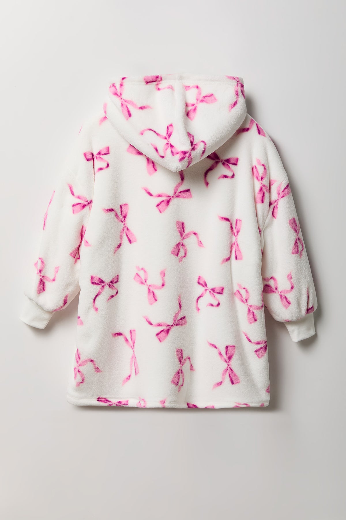 Alt View 2. Girls Blanket Hoodie Humungo - Pink