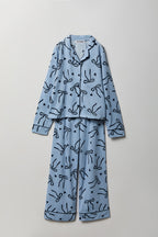 Girls Button-Up Long Sleeve Top & Pant Pajama Set