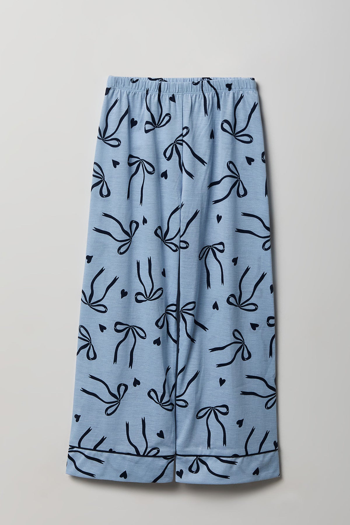 Alt View 4. Girls Button-Up Long Sleeve Top & Pant Pajama Set - Blue