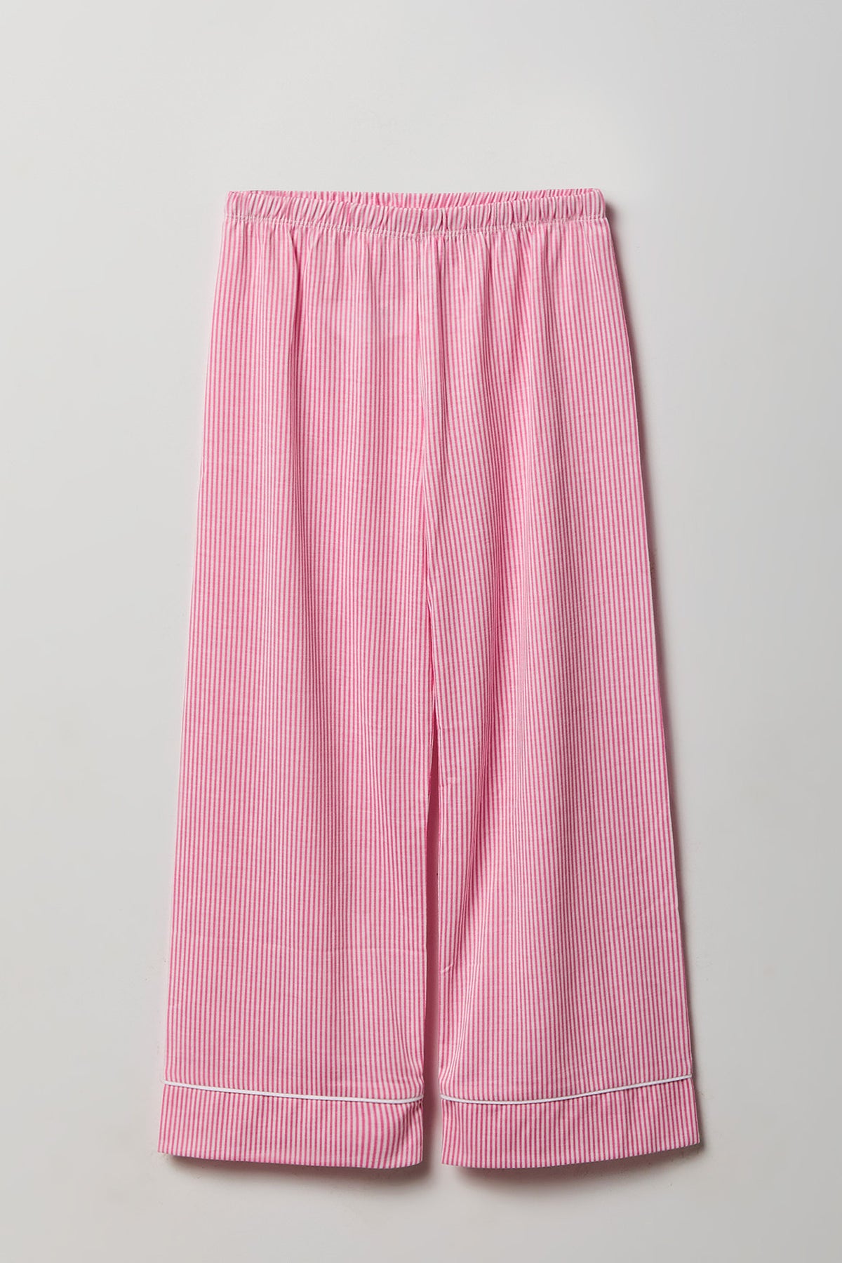 Alt View 4. Girls Button-Up Long Sleeve Top & Pant Pajama Set - Pink