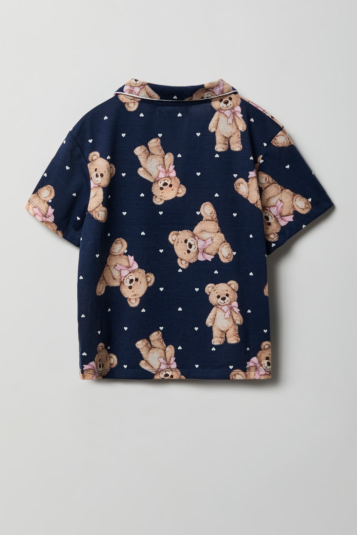 Vue alternative 3. Ensemble pyjama avec haut boutonné et short pour fille