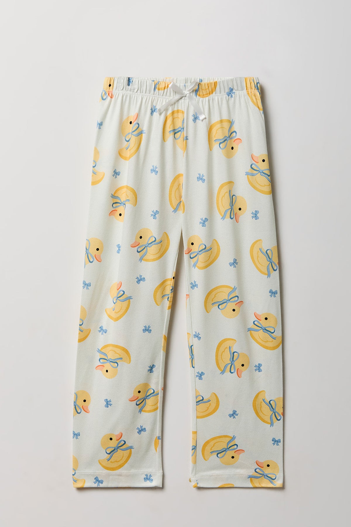 Vue alternative 4. Ensemble pyjama avec haut à manches longues en flanelle et pantalon imprimé pour fille