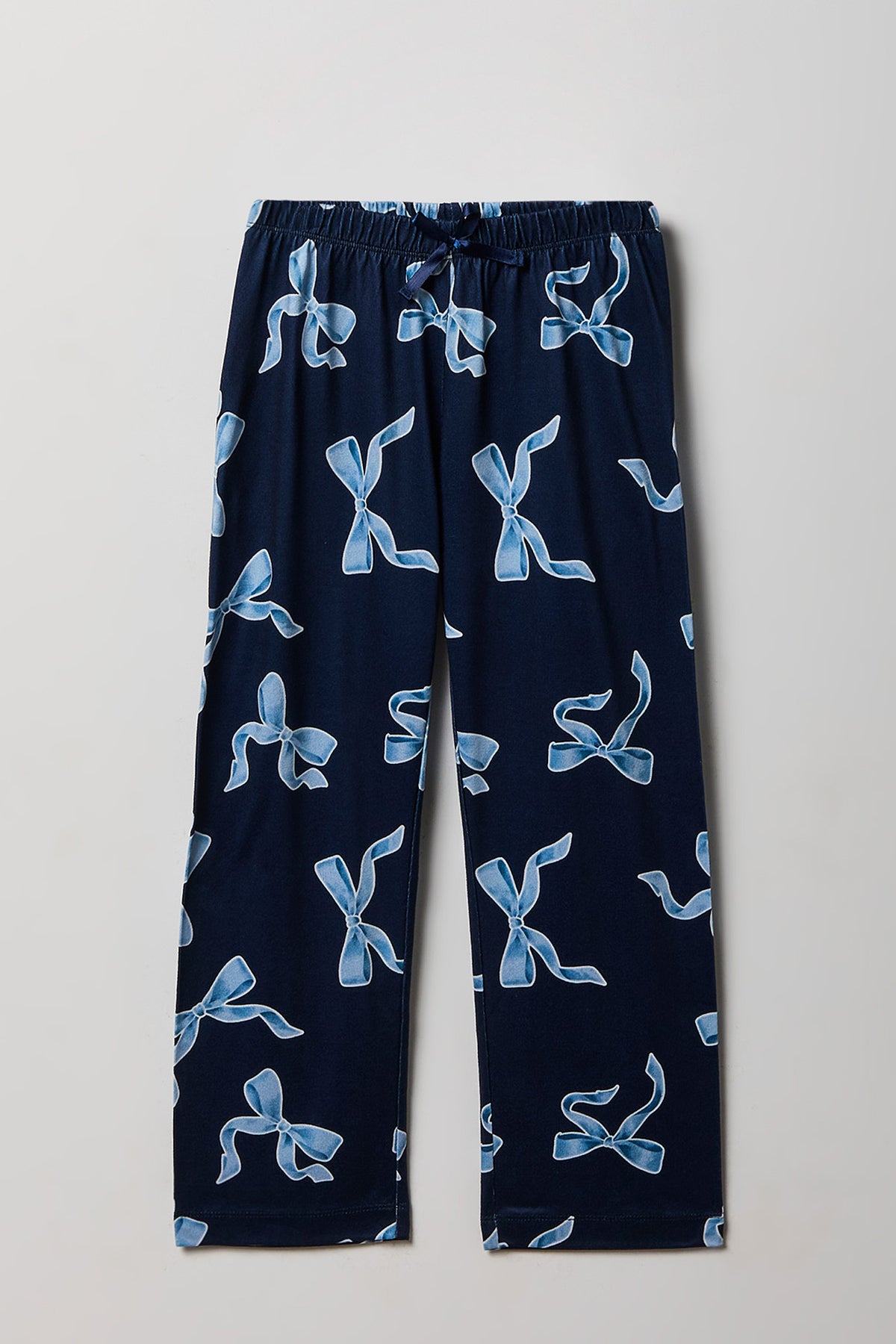 Vue alternative 4. Ensemble pyjama avec haut à manches longues en flanelle et pantalon imprimé pour fille