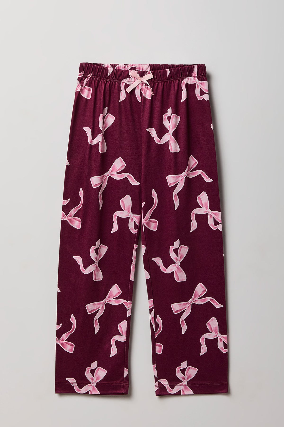 Vue alternative 4. Ensemble pyjama avec haut à manches longues en flanelle et pantalon imprimé pour fille