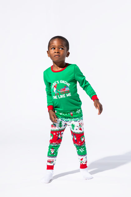 Ensemble pyjama Pyjamas de famille à imprimé Gnome de Noël pour tout-petit