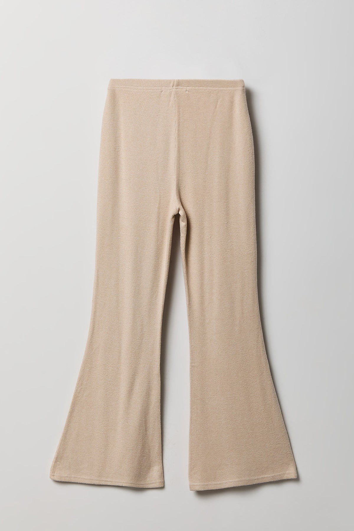 Alt View 5. Girls Ruched Long Sleeve & Flare Pant Set - Oatmeal