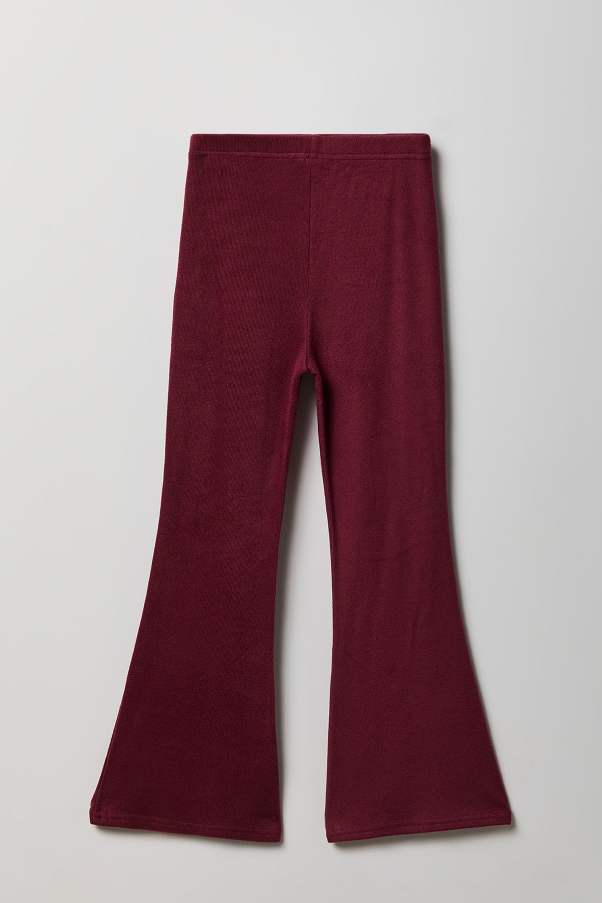 Alt View 5. Girls Ruched Long Sleeve & Flare Pant Set - Burgundy
