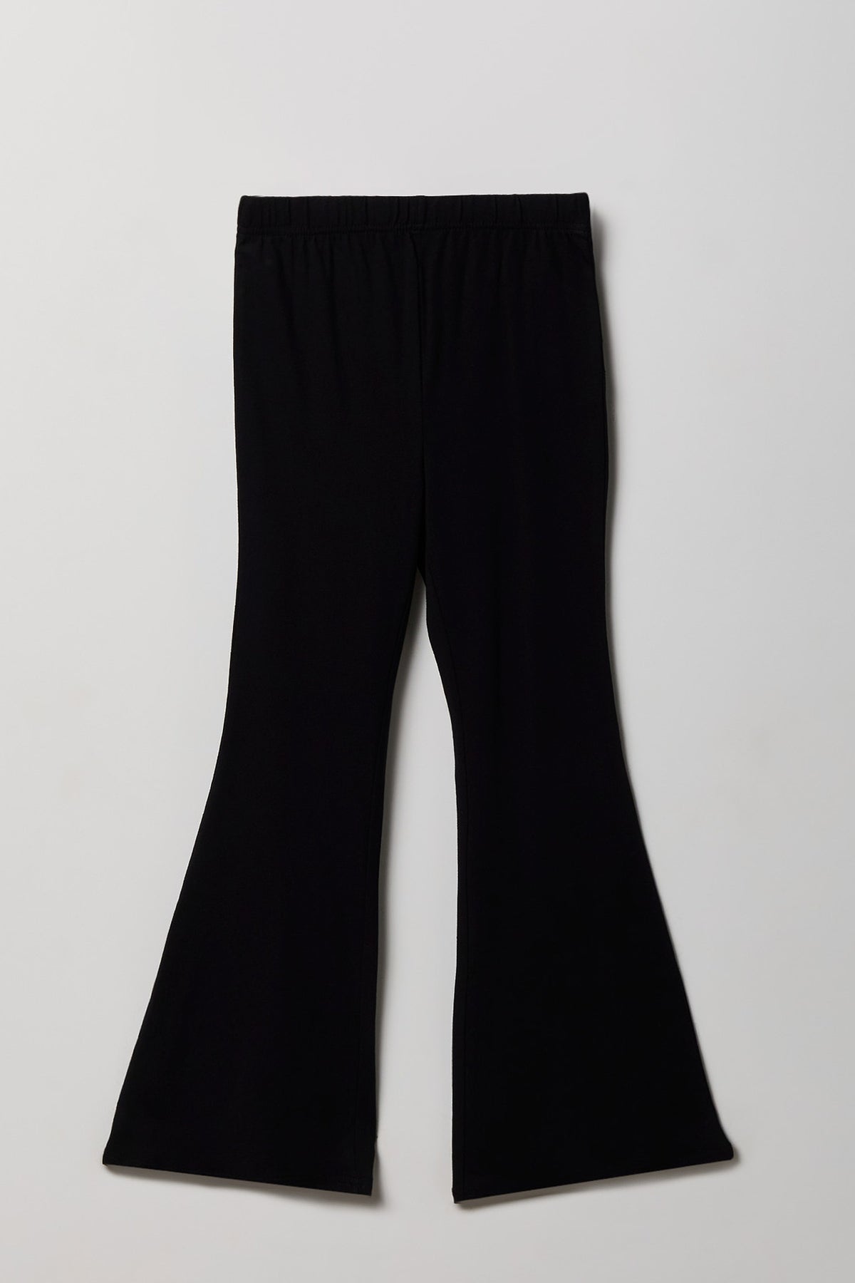 Alt View 4. Girls Rhinestone T-Shirt & Flare Pant Set - Black