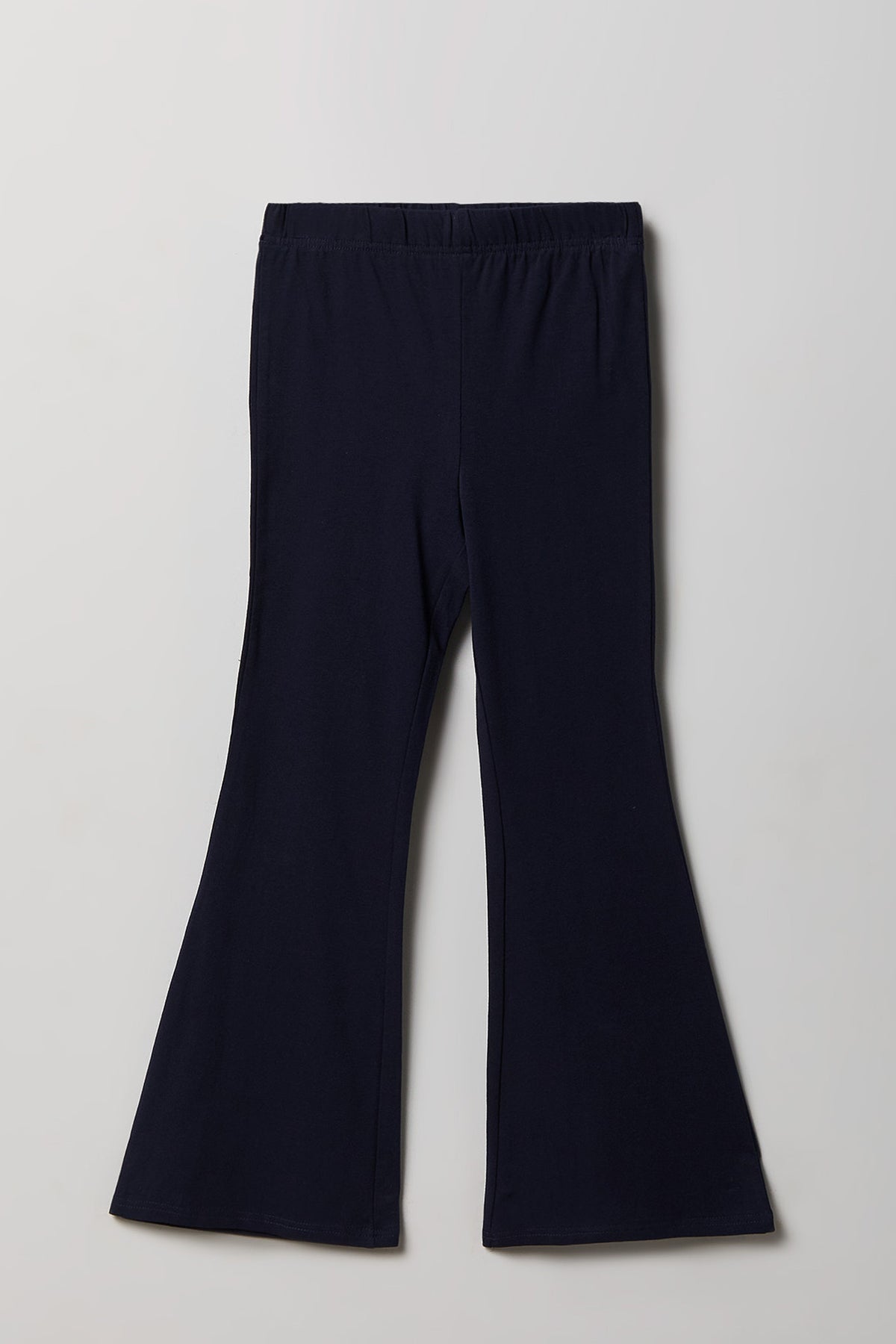 Vue alternative 4. Ensemble avec t-shirt orné de pierres du Rhin et pantalon à jambe évasée pour fille