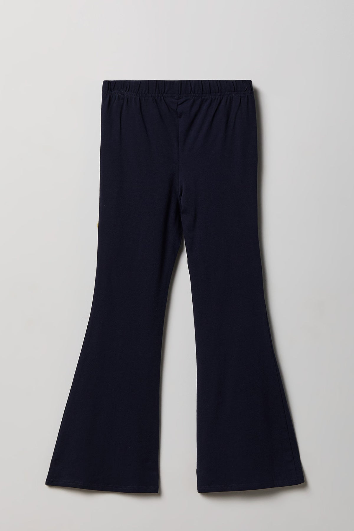 Vue alternative 5. Ensemble avec t-shirt orné de pierres du Rhin et pantalon à jambe évasée pour fille