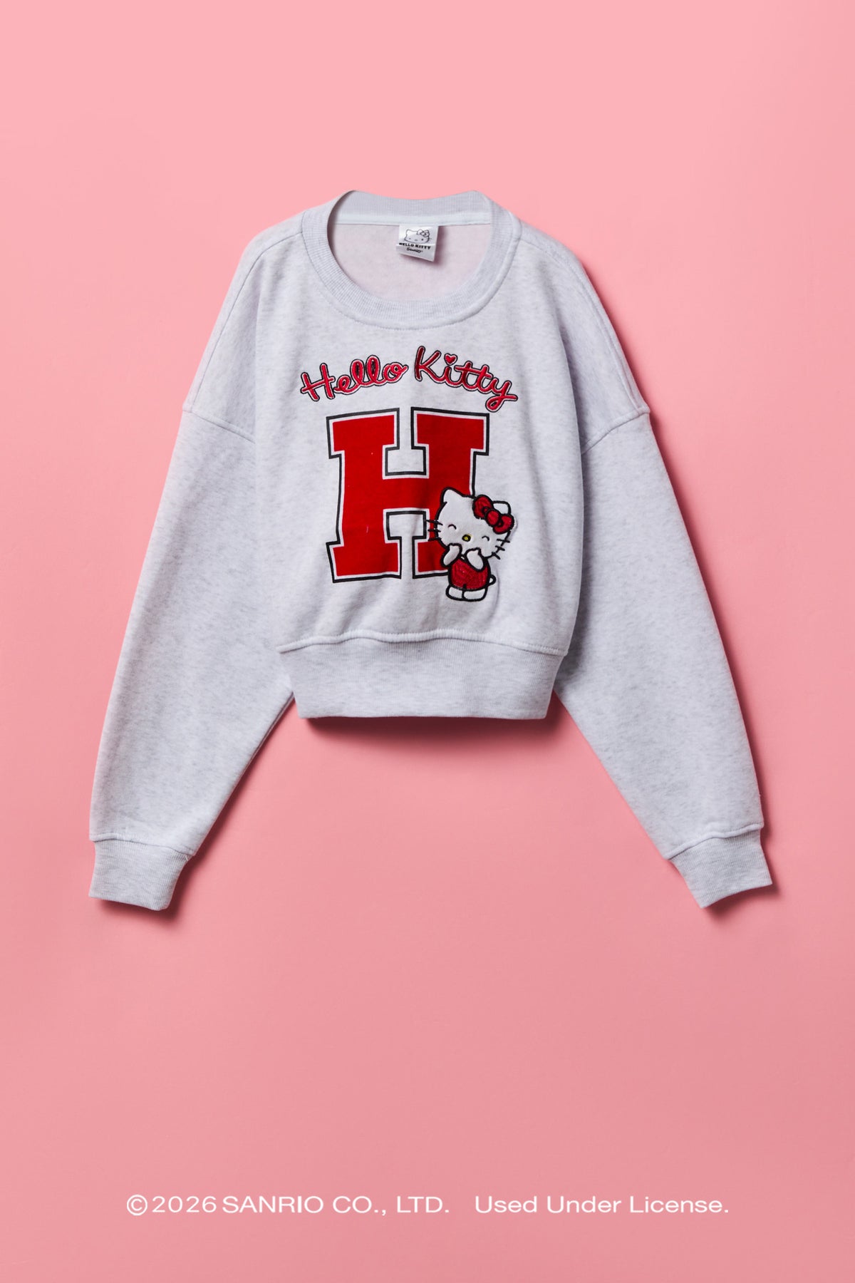 Chandail en molleton avec motif brodé Hello Kitty® pour fille