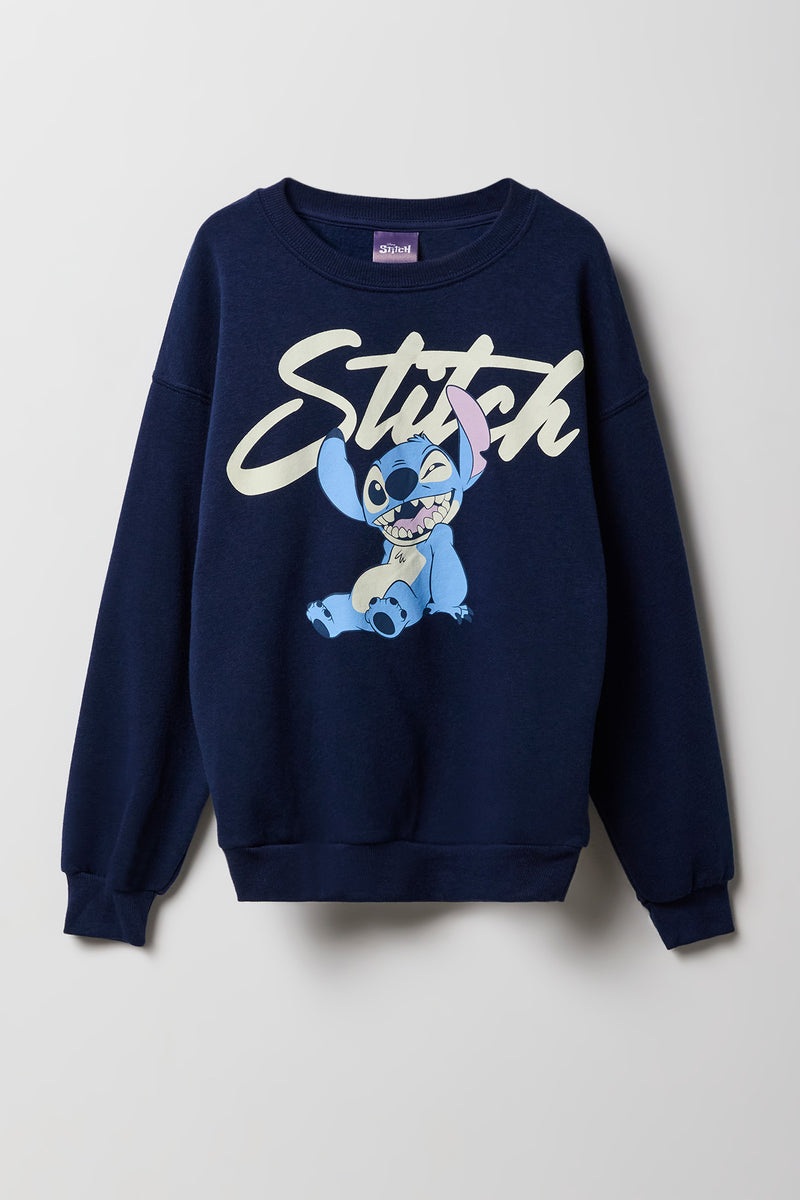 Chandail en molleton à imprimé Stitch pour enfants
