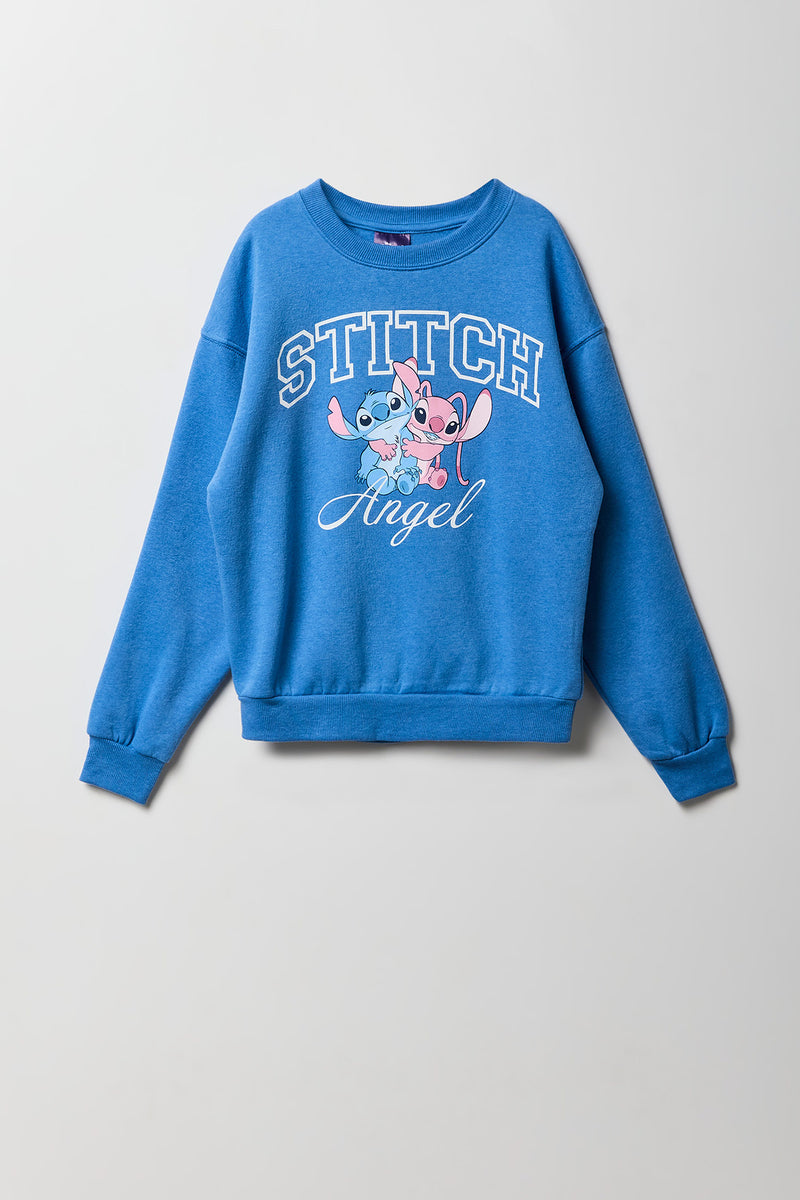 Chandail en molleton à imprimé Angel & Stitch pour enfants