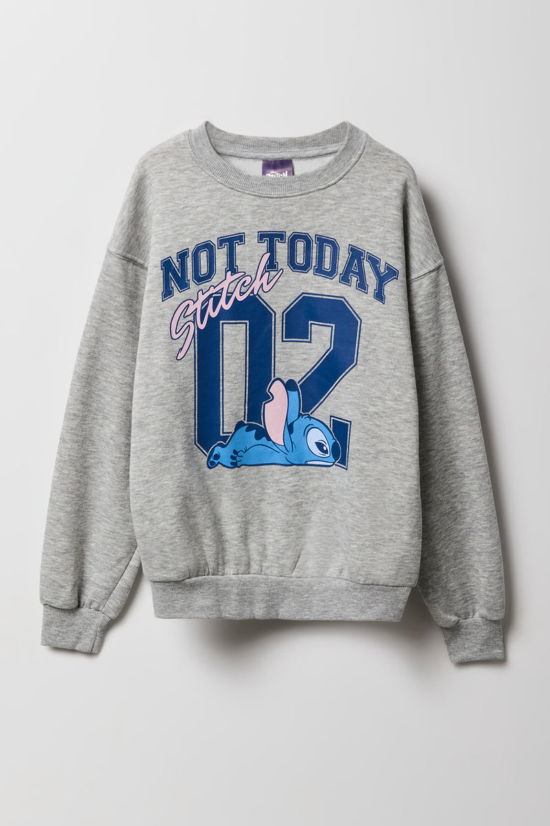 Chandail en molleton à imprimé Not Today Stitch pour enfants