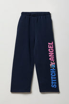 Girls Stitch & Angel Wide Leg Sweatpant