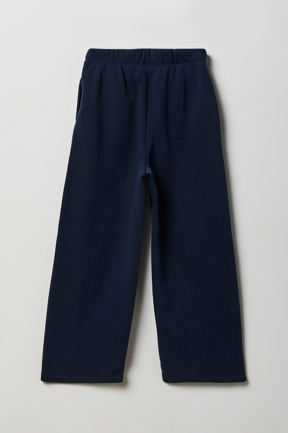 Alt View 2. Girls Stitch & Angel Wide Leg Sweatpant - Navy