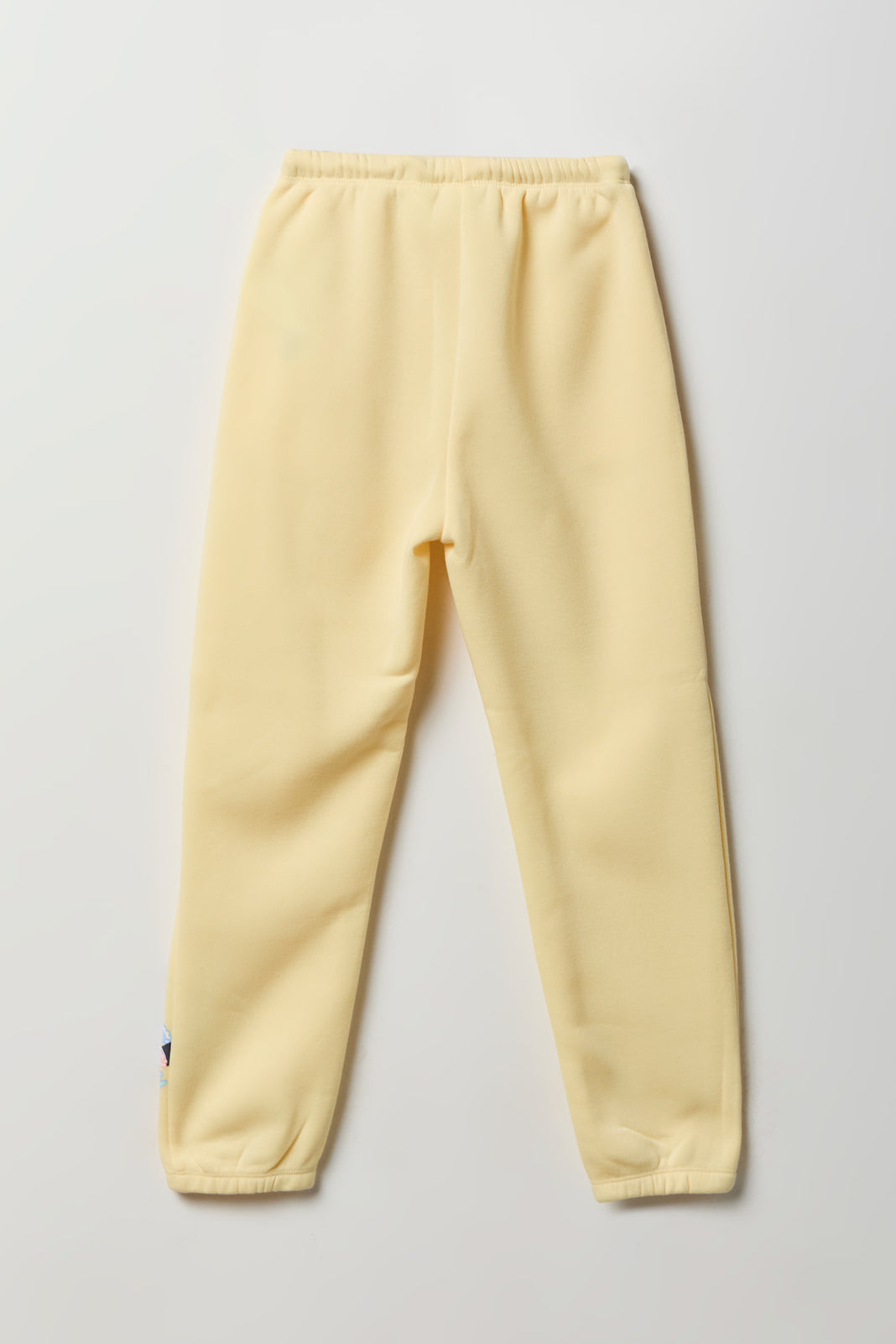 Alt View 2. Girls Bluey Fleece Jogger - Pale Yellow