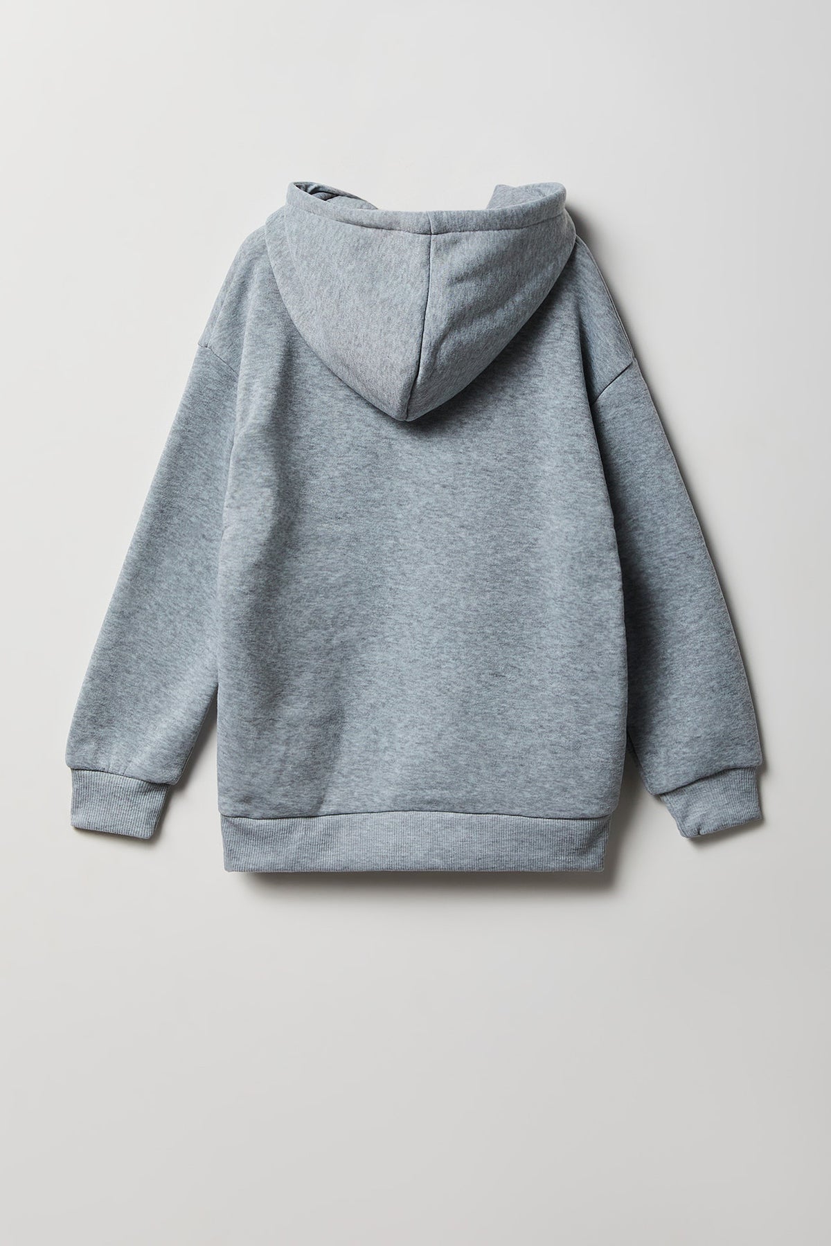 Vue alternative 2. Haut carré à capuchon en molleton avec imprimé Stitch pour fille