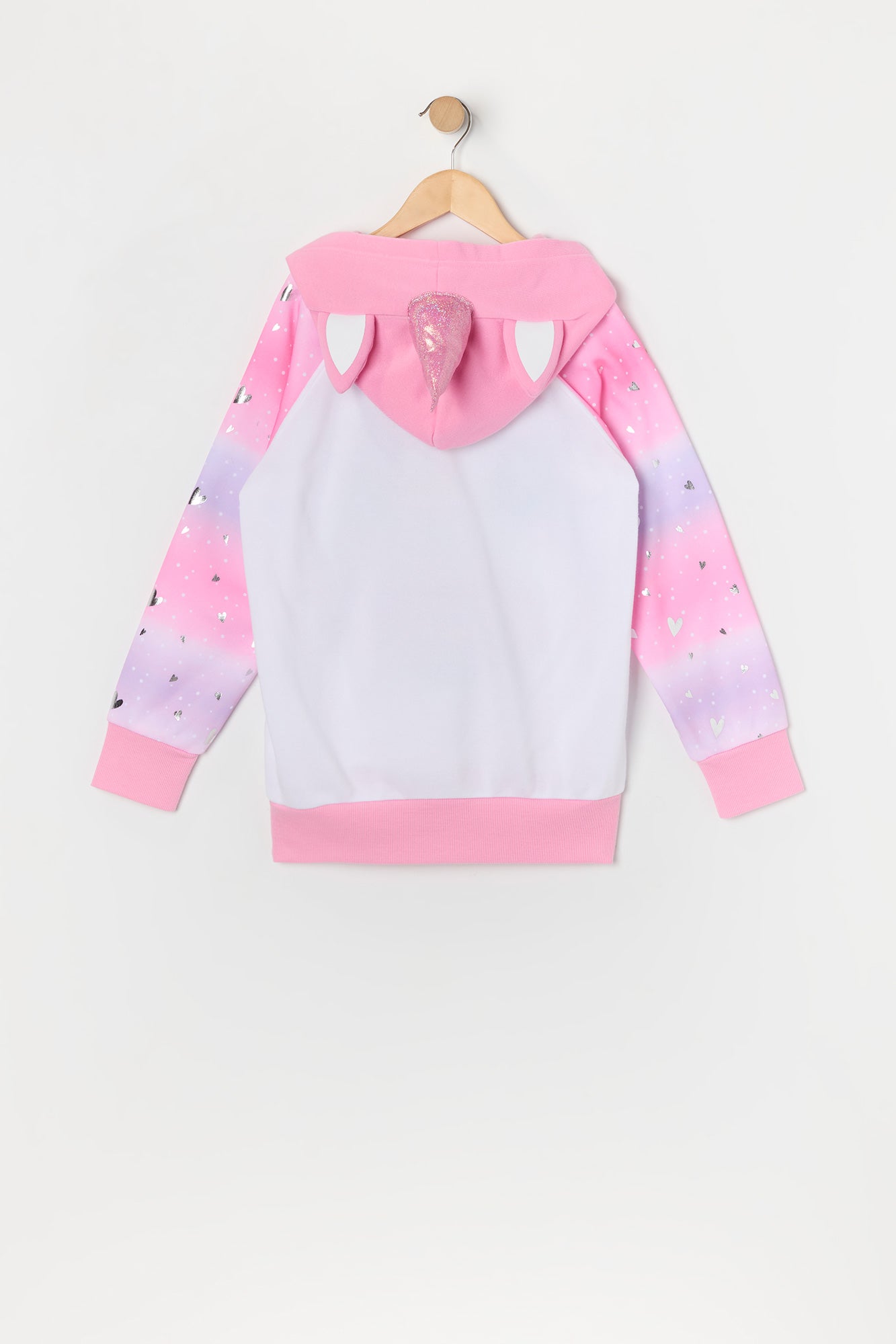 Girls Unicorn Cupcake Character Hoodie