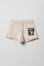 Short en molleton classique pour fille