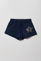 Short en molleton classique pour fille