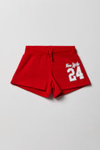 Short en molleton classique pour fille