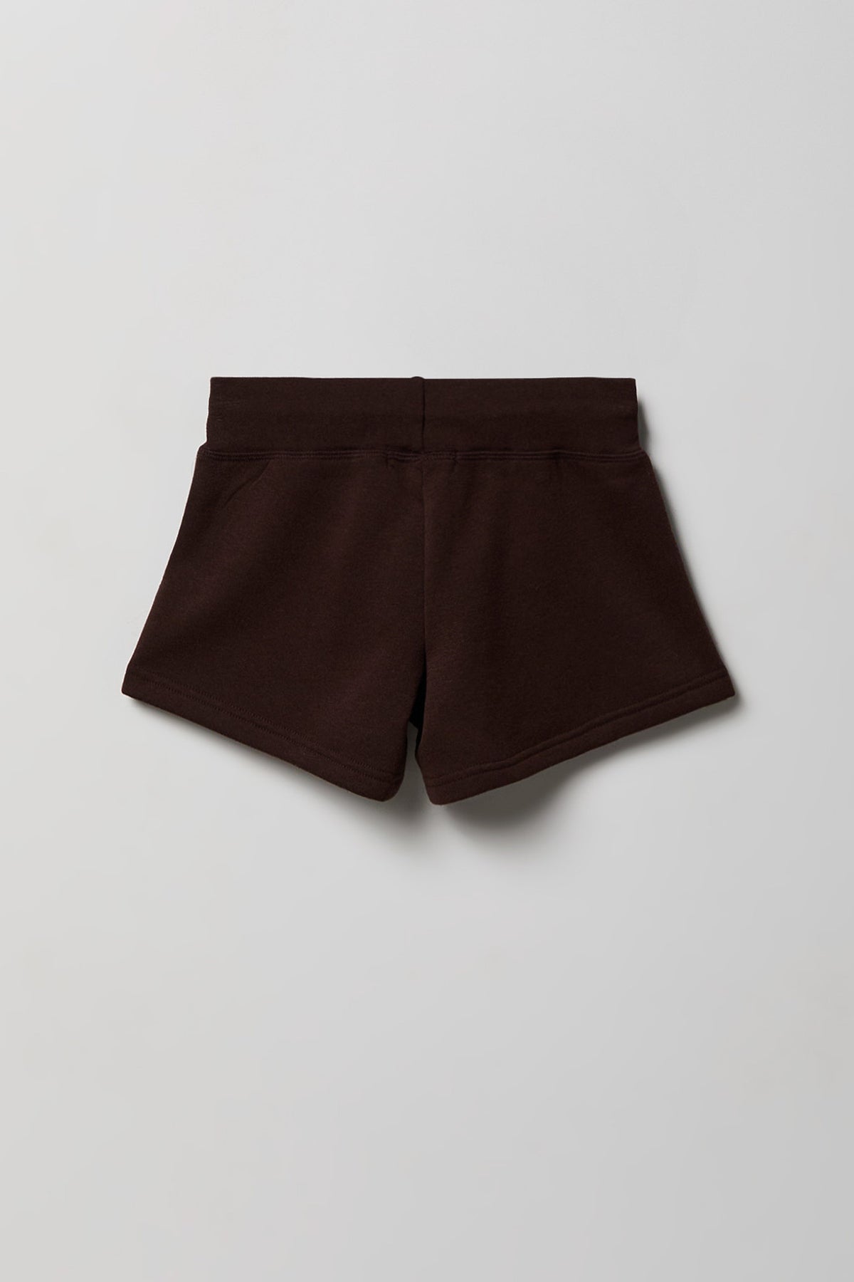 Alt View 2. Girls Active Luxe French Terry Short - Brown