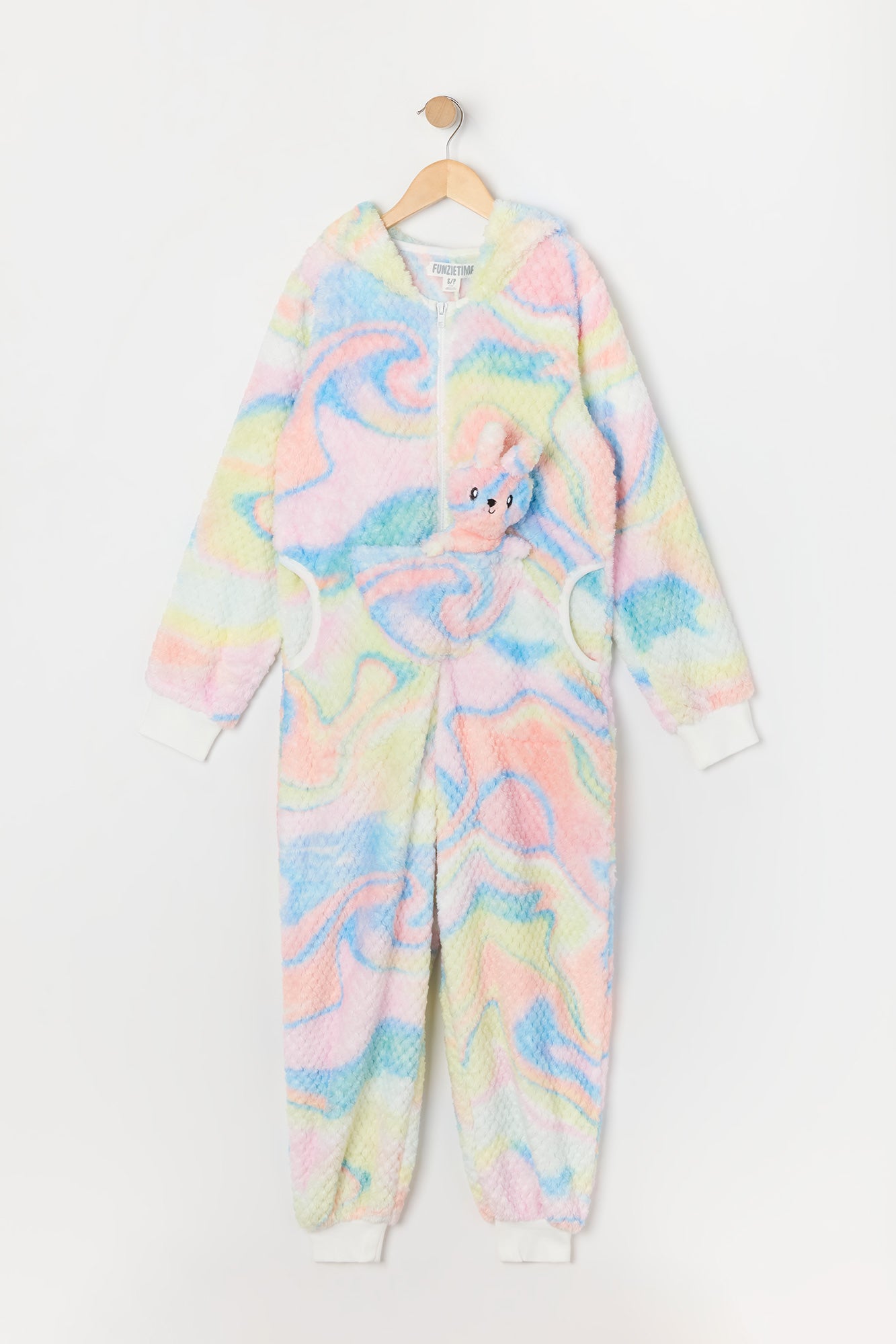 Youth 3D Bunny Plush Onesie