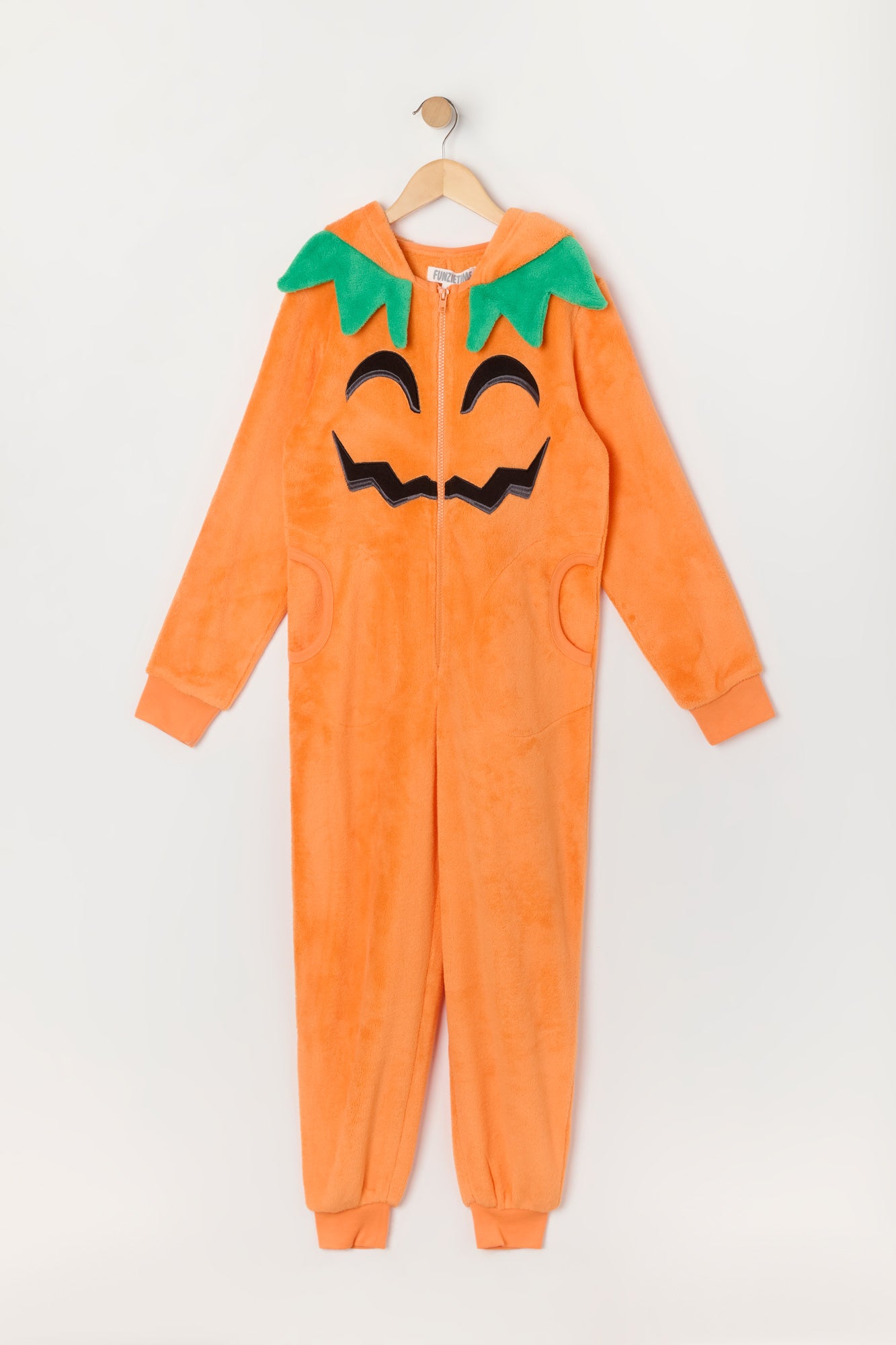 Youth 3D Pumpkin Plush Onesie