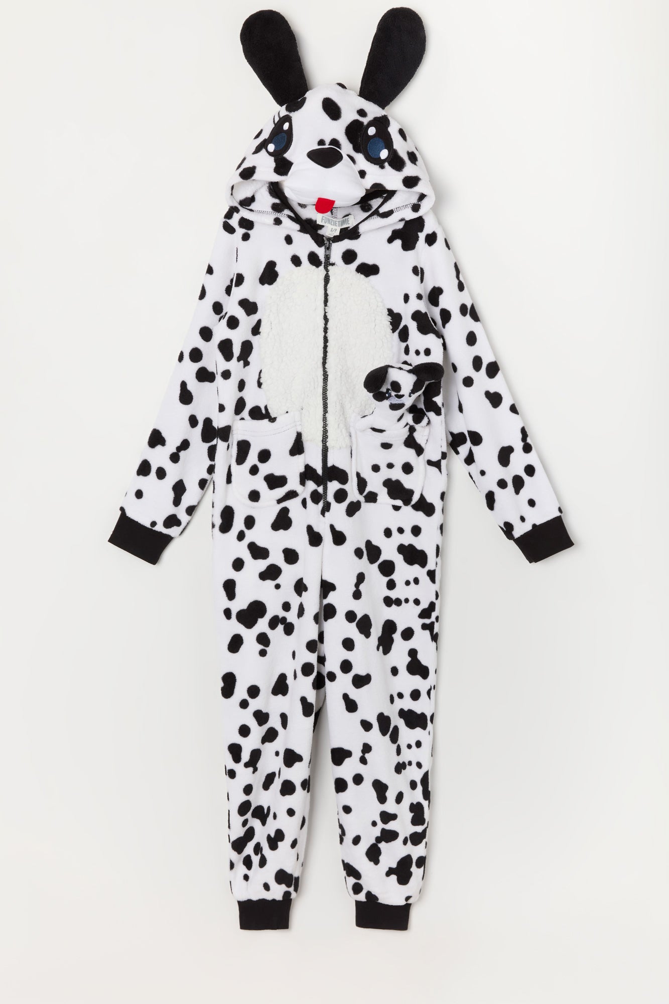 Youth 3D Dalmatian Plush Onesie