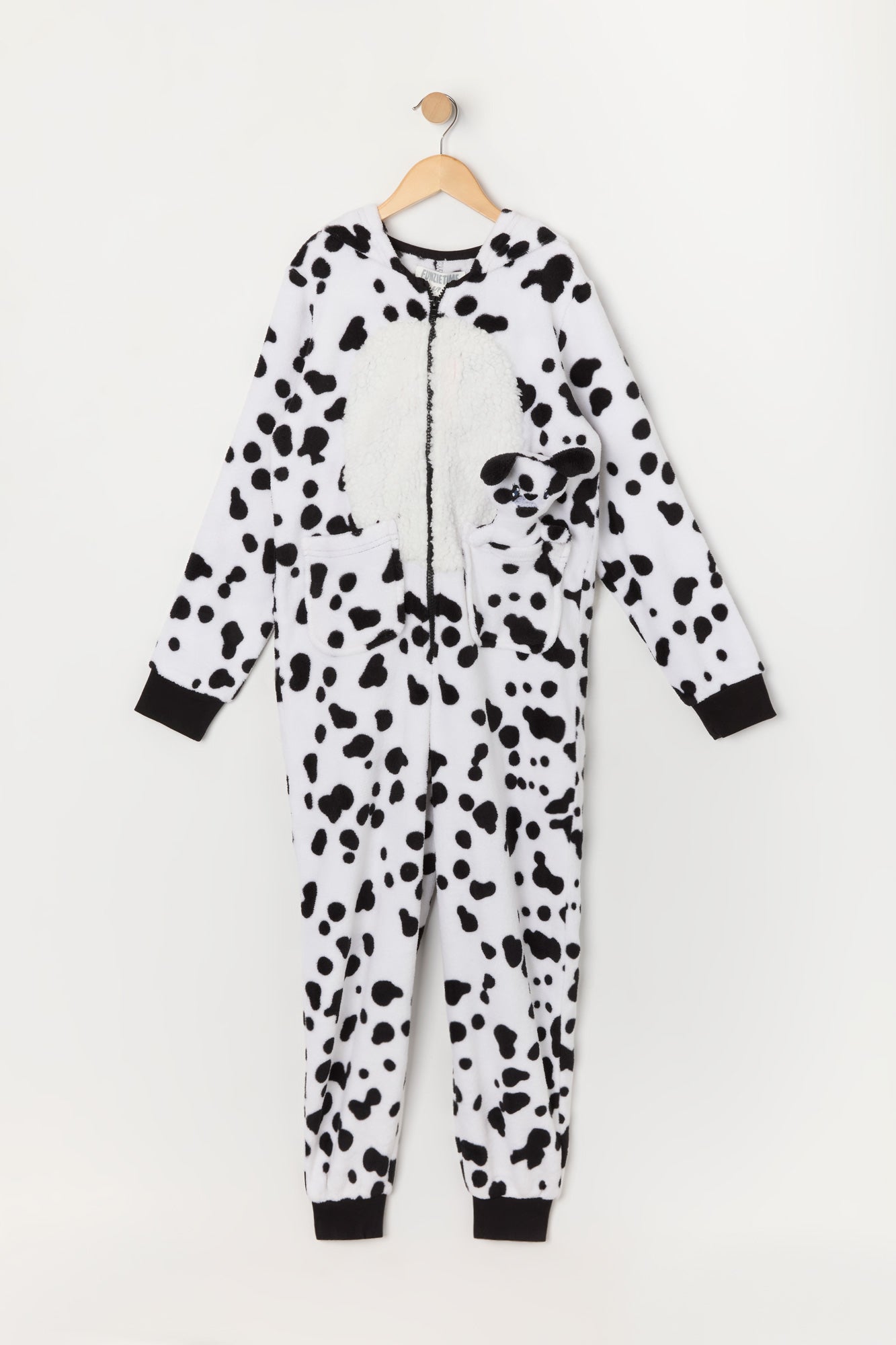 Youth 3D Dalmatian Plush Onesie