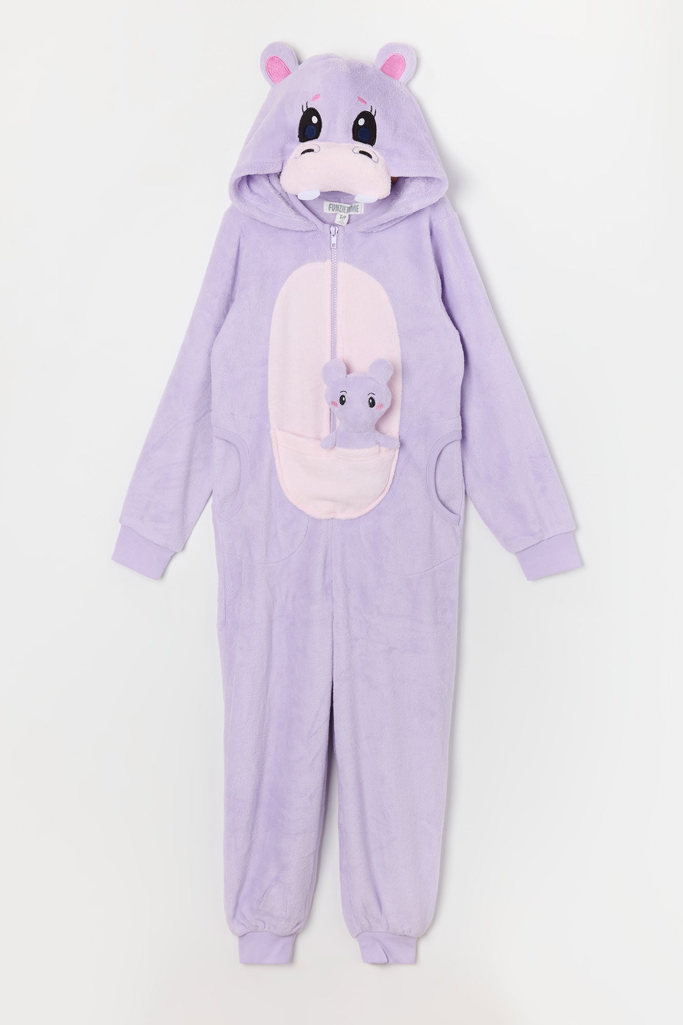 Youth 3D Hippo Plush Onesie