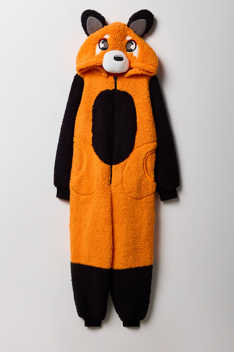 Kids 3D Fox Sherpa Onesie