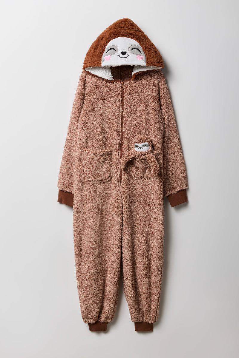 Kids Sloth Sherpa 3D Onesie