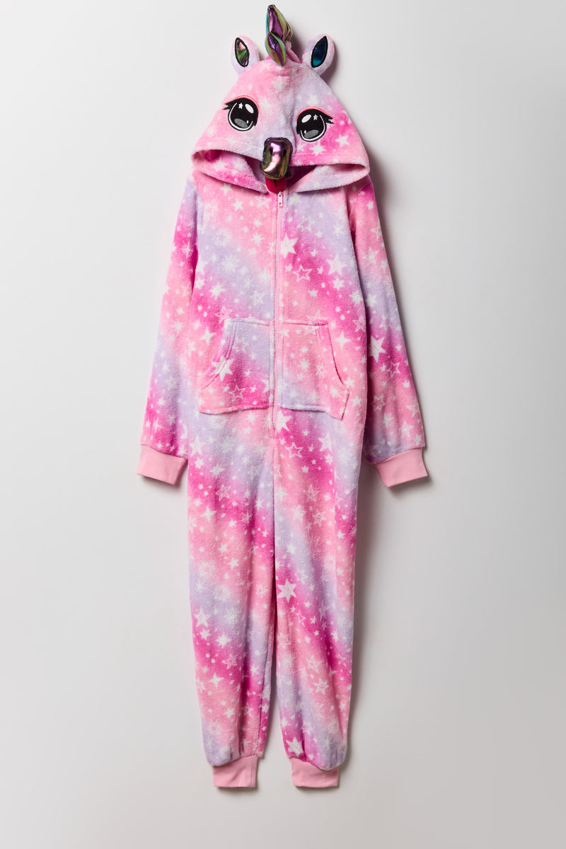 Kids 3D Unicorn Plush Onesie