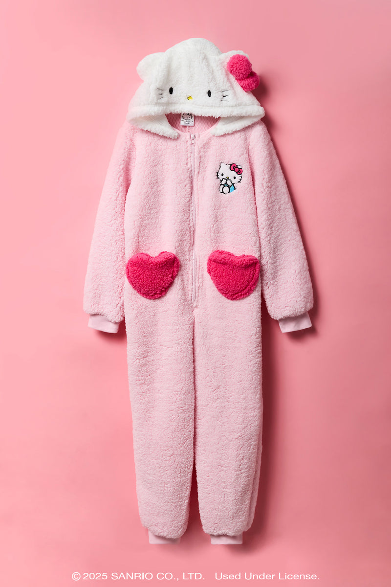 Hello Kitty® Girls 3D Sherpa Onesie