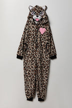 Kids 3D Cheetah Plush Onesie