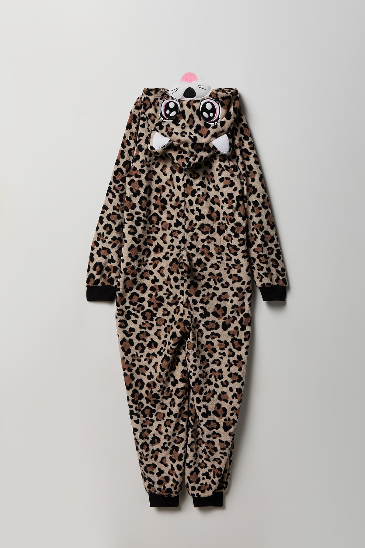 Alt View 3. Kids 3D Cheetah Plush Onesie - Leopard
