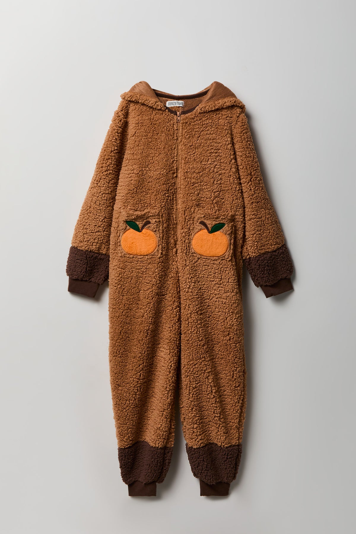 Vue alternative 2. Combinaison en Sherpa Capybara 3D pour enfant