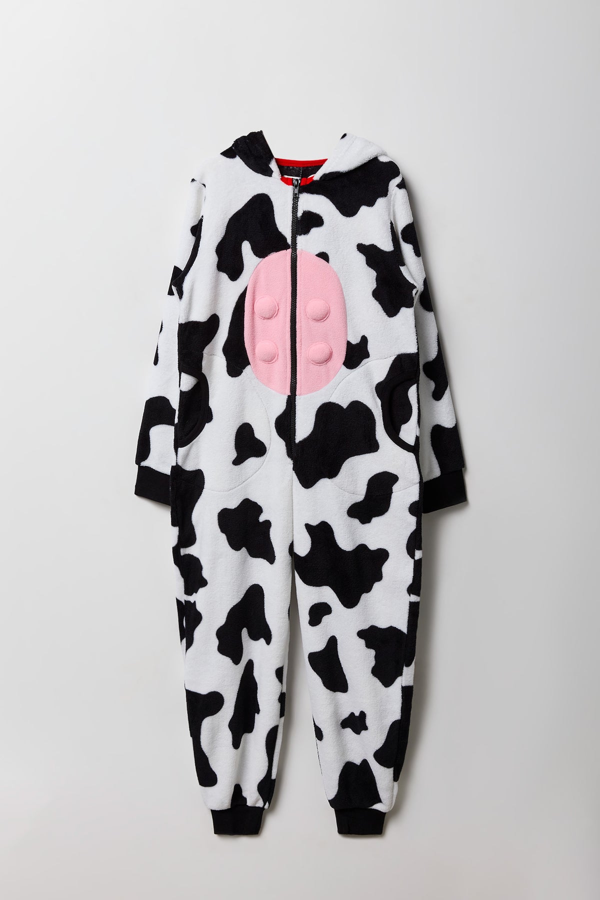 Vue alternative 2. Combinaison en Sherpa Cow 3D pour enfant