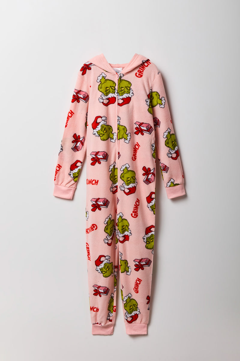 Kids Grinch Plush Onesie