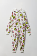 Combinaison en peluche à imprimé The Grinch pour enfant