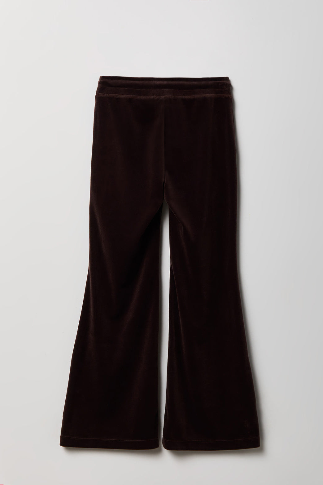 Alt View 2. Girls Velour Pant - Brown