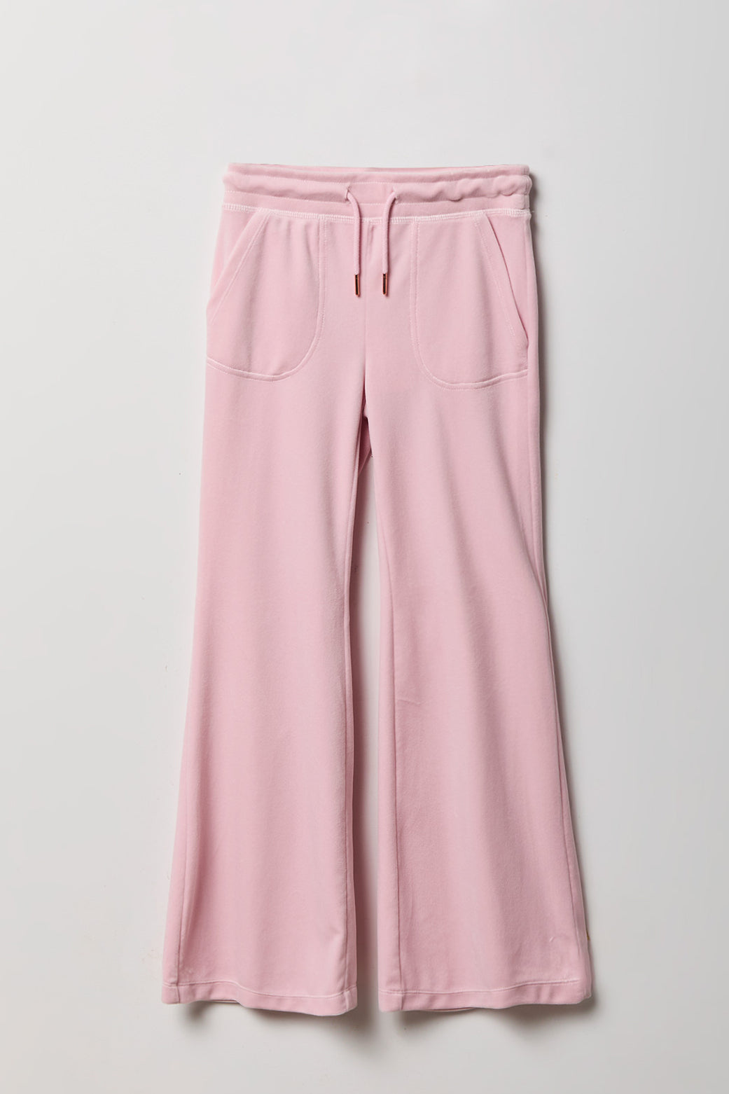 Girls Velour Pant - Light Pink