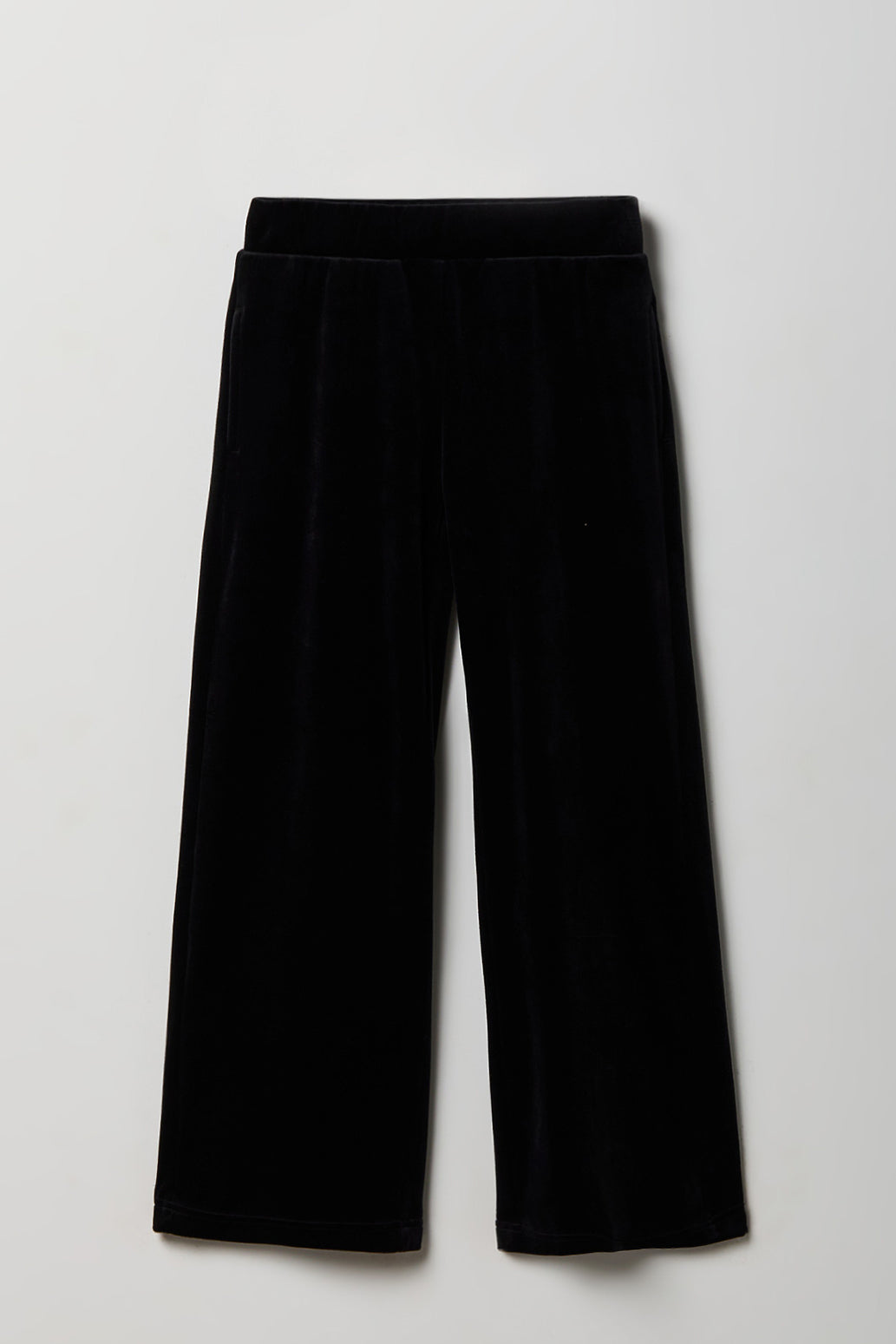 Vue alternative 2. Pantalon à jambe large en velours avec pierres du Rhin pour fille