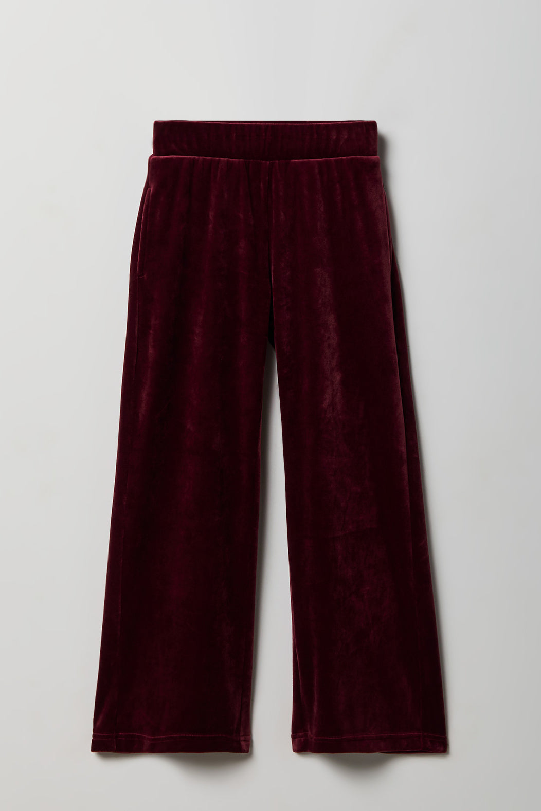 Vue alternative 2. Pantalon à jambe large en velours avec pierres du Rhin pour fille