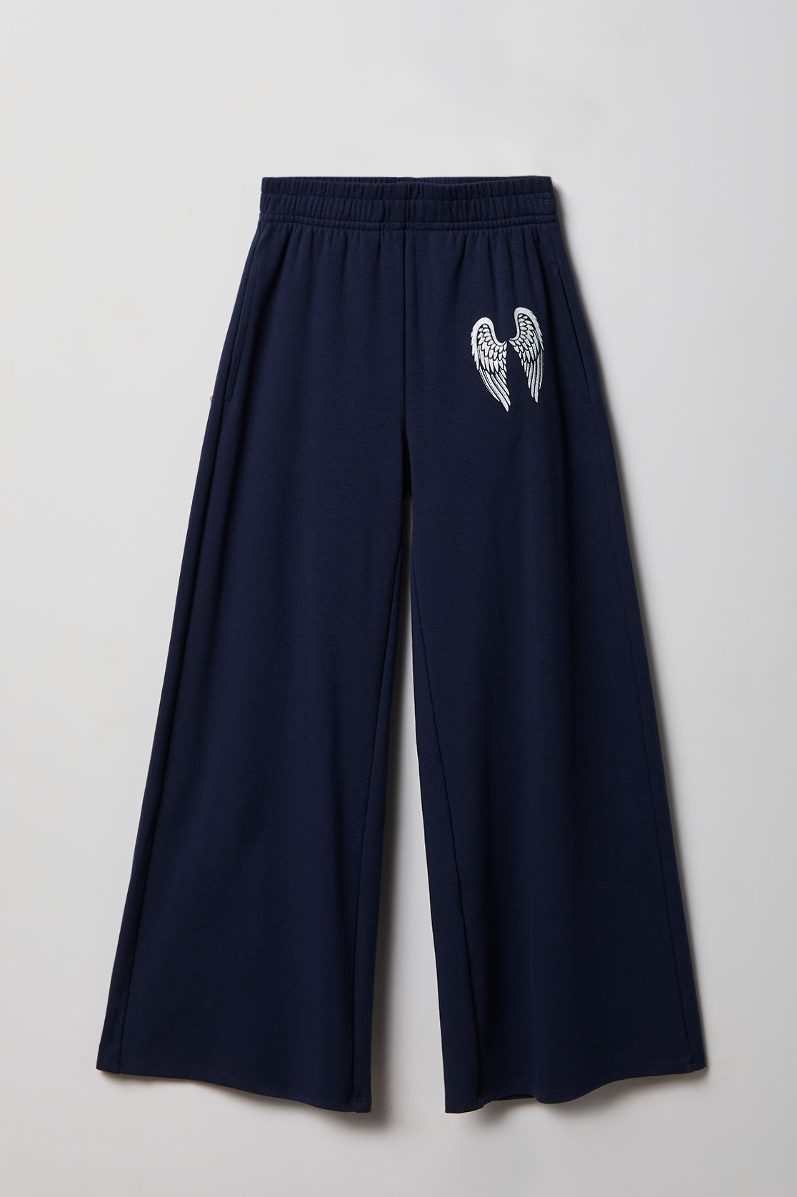 Girls Active Graphic Wide Leg Pant - Navy