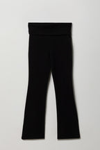Pantalon à jambe évasée Active avec taille pliée pour fille